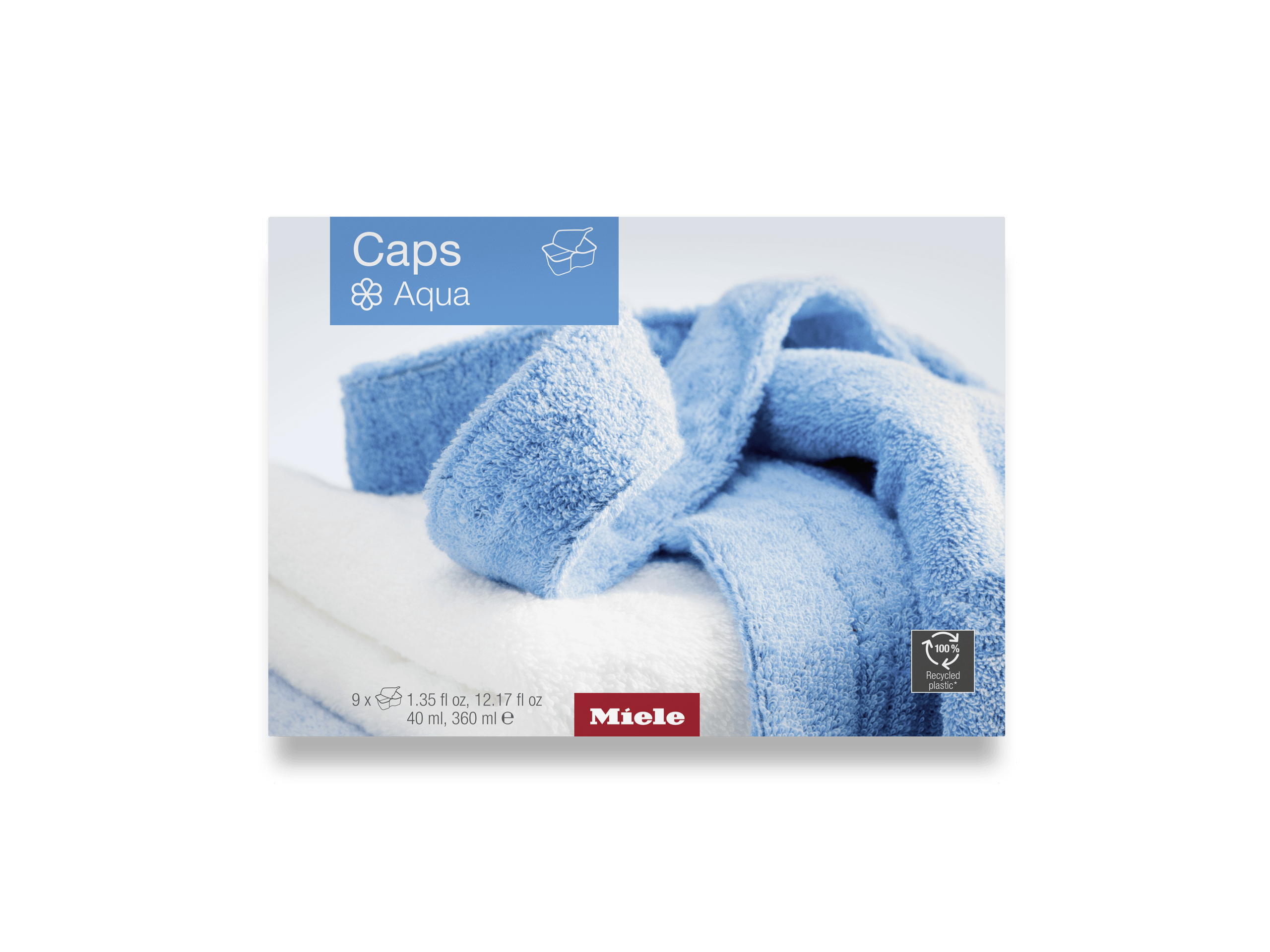 Miele WACSOA0902L Aqua Capsules - 9-Pack Of Fabric Softener For Freshly Scented Laundry. Easyopen.