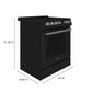 Forno FFSEL602230BLK Forno Leonardo Espresso 30-Inch Black Electric Range, True Convection, Energy Efficient