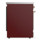 Ilve UMIB30QNR3BUP Ilve Umib30Qnr3Bup Majestic Iii 30 Inch Induction Range With 4 Elements, 4 Cu. Ft. Oven Capacity (Solid Door, Burgundy, Copper)