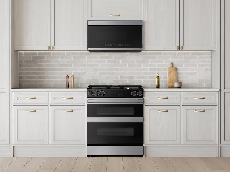 Samsung NSG6DG8550SR Bespoke Smart Slide-In Gas Range 6.0 Cu. Ft. With Flex Duo™ & Illuminated Precision Knobs In Stainless Steel