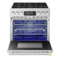 Lg LPGU6319Y Lg Signature 6.3 Cu. Ft. Smart Gas Slide-In Pro Range With Dynamic Probake® Convection, Air Fry, Air Sous Vide And Roast Mode