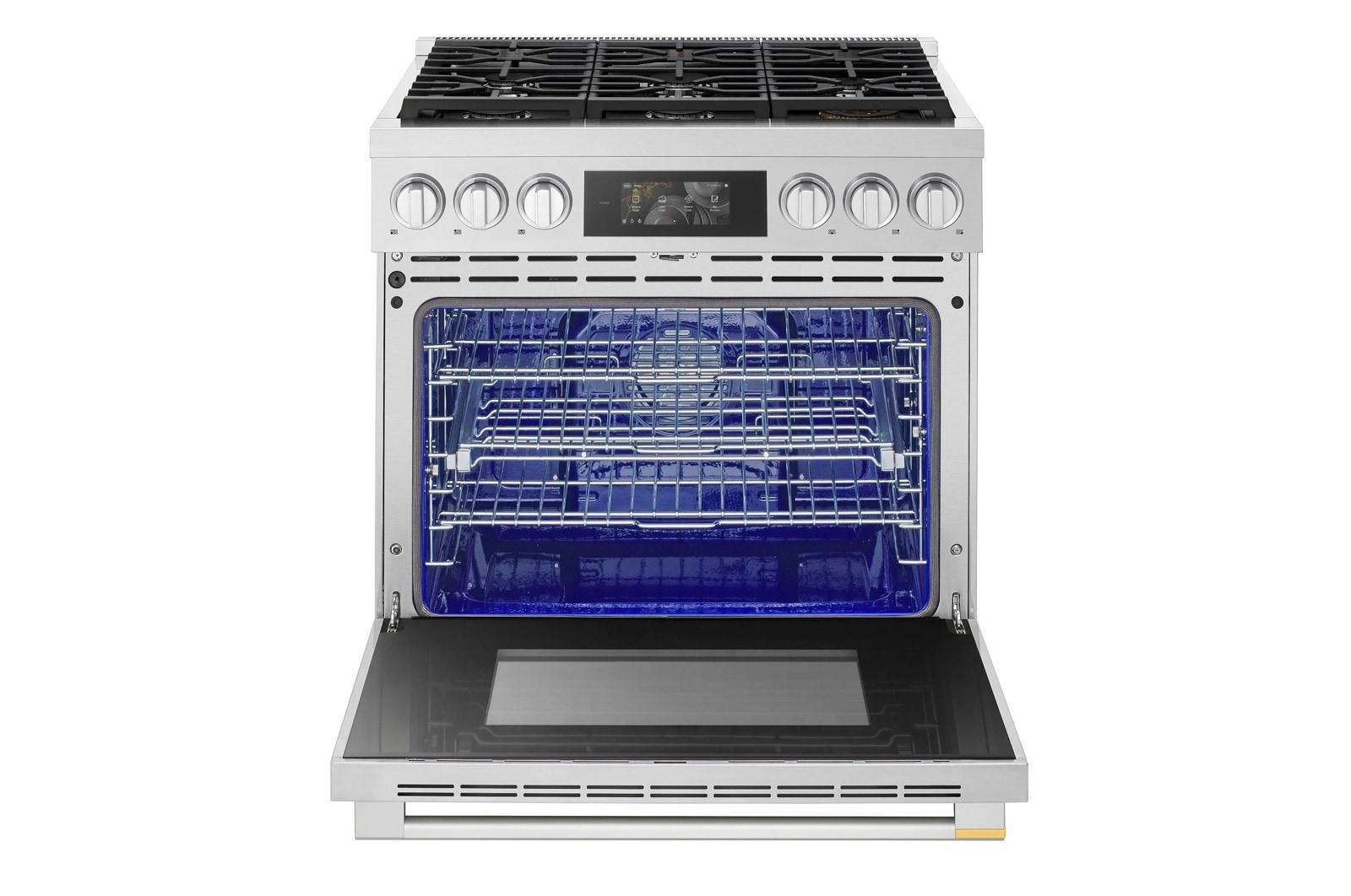 Lg LPGU6319Y Lg Signature 6.3 Cu. Ft. Smart Gas Slide-In Pro Range With Dynamic Probake® Convection, Air Fry, Air Sous Vide And Roast Mode