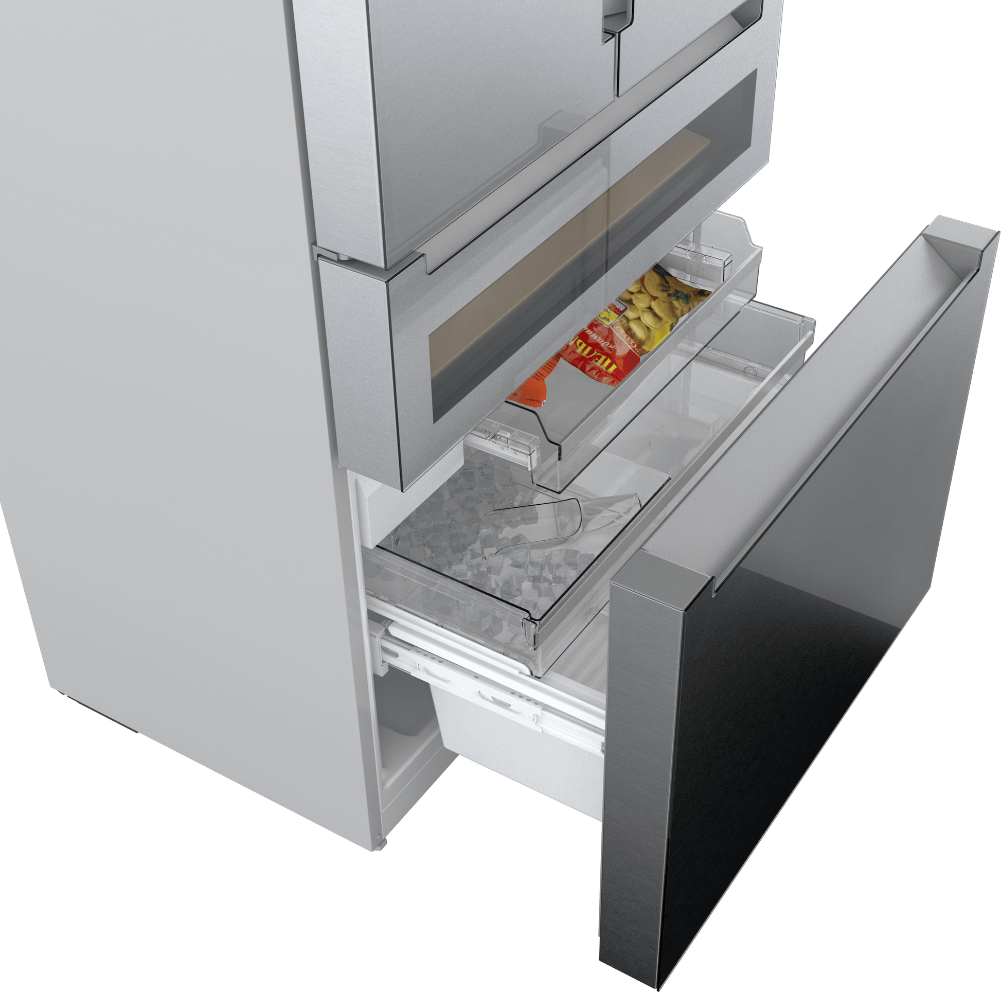 Bosch B36CL84ENG 800 Series, French Door Bottom Mount Refrigerator, Glass Door, 36'', Stainless Steel