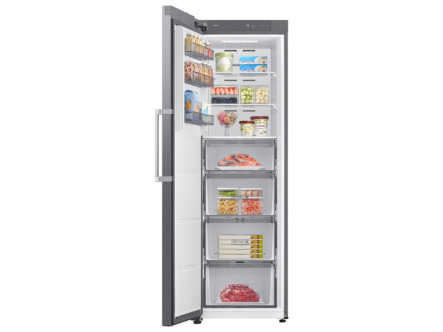 Samsung RZ40H11PET Convertible Upright Freezer Full-Flex Convertible Precise Cooling 11.4 Cu. Ft.