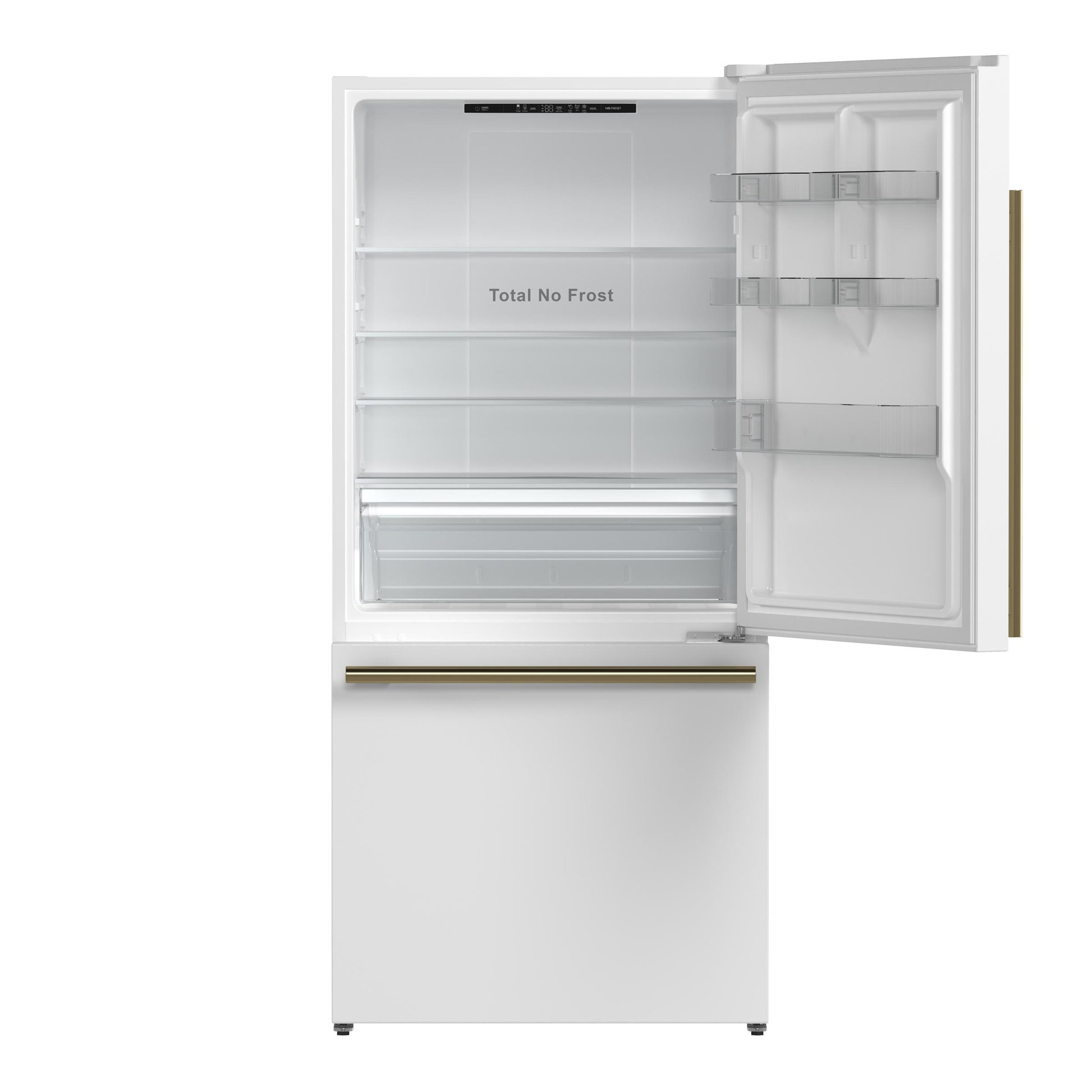 Forno FFFFD178531WHT Forno Milano Espresso 31-Inch Bottom Freezer Refrigerator, White, 17.2 Cu.Ft Capacity, Energy Efficient