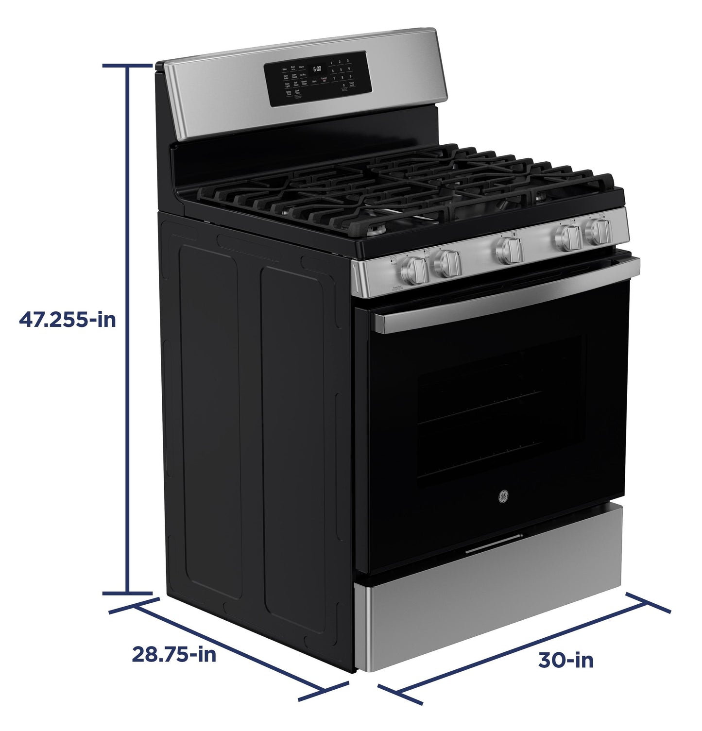Ge Appliances JGB670SZSS Ge® 30" Free-Standing Gas Convection Range With No Preheat Air Fry