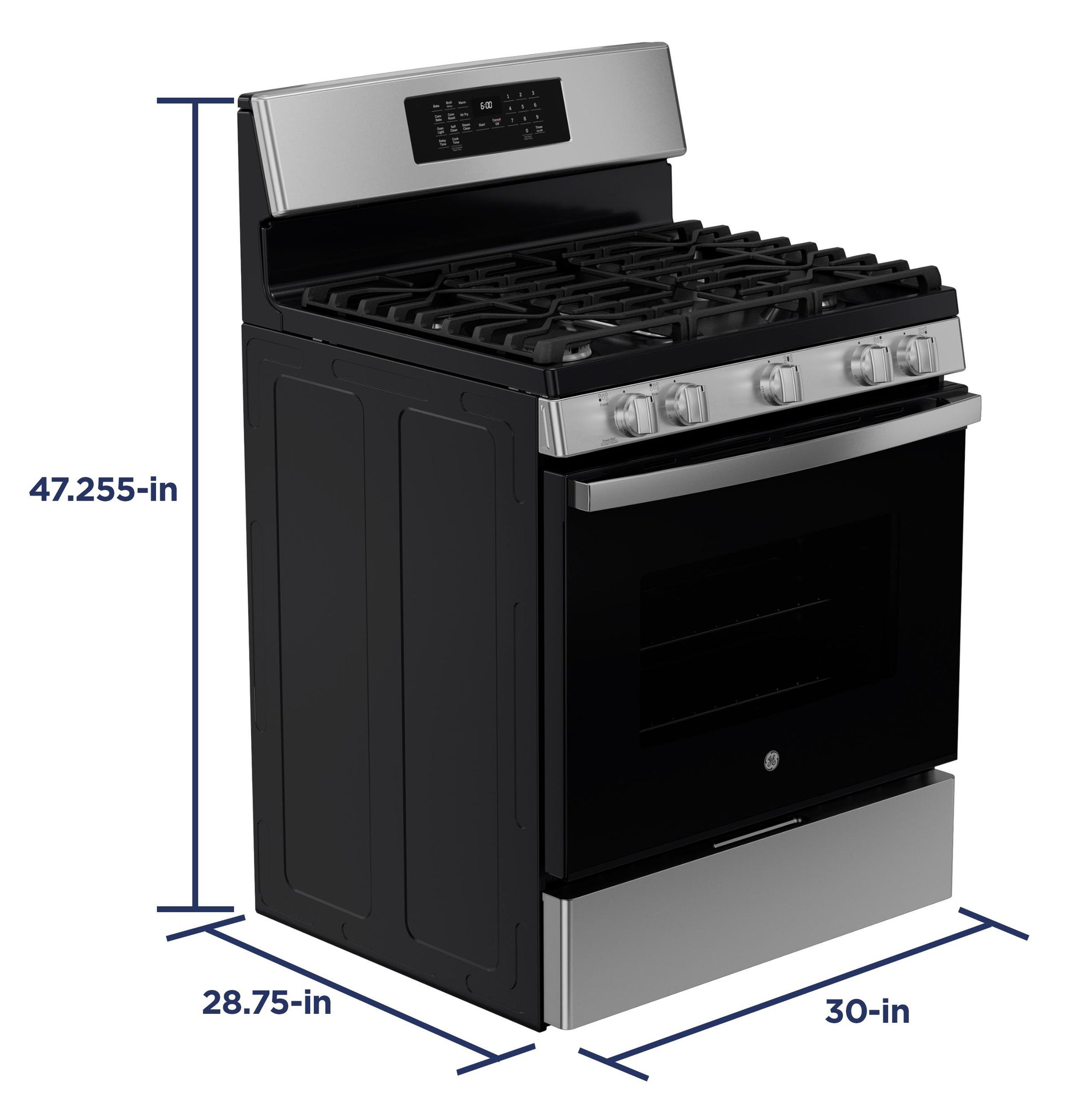 Ge Appliances JGB670SZSS Ge® 30" Free-Standing Gas Convection Range With No Preheat Air Fry