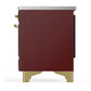 Ilve UMIB36NR3BUG Ilve Umib36Nr3Bug Majestic Iii 36 Inch Induction Range With 6 Elements, 3.5 Cu. Ft. Total Oven Capacity (Triple Glass Door, Burgundy, Brass)