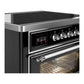 Ilve UMIB36NR3BKC Ilve Umib36Nr3Bkc Majestic Iii 36 Inch Induction Range With 6 Elements, 3.5 Cu. Ft. Total Oven Capacity (Triple Glass Door, Glossy Black, Chrome)