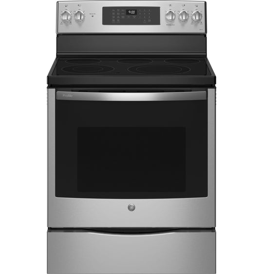 Ge Appliances PB900YVFS Ge Profile&#8482; 30" Smart Free-Standing Electric Convection Fingerprint Resistant Range With No Preheat Air Fry