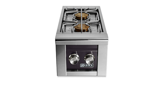 Lynx LSB22OBLP Built-In Double Side Burners - Obsidian