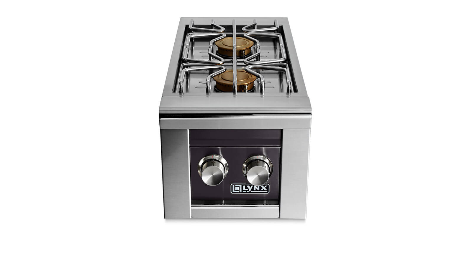 Lynx LSB22OBNG Built-In Double Side Burners - Obsidian
