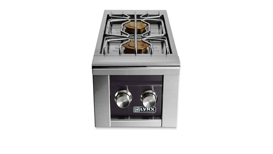Lynx LSB22OBNG Built-In Double Side Burners - Obsidian
