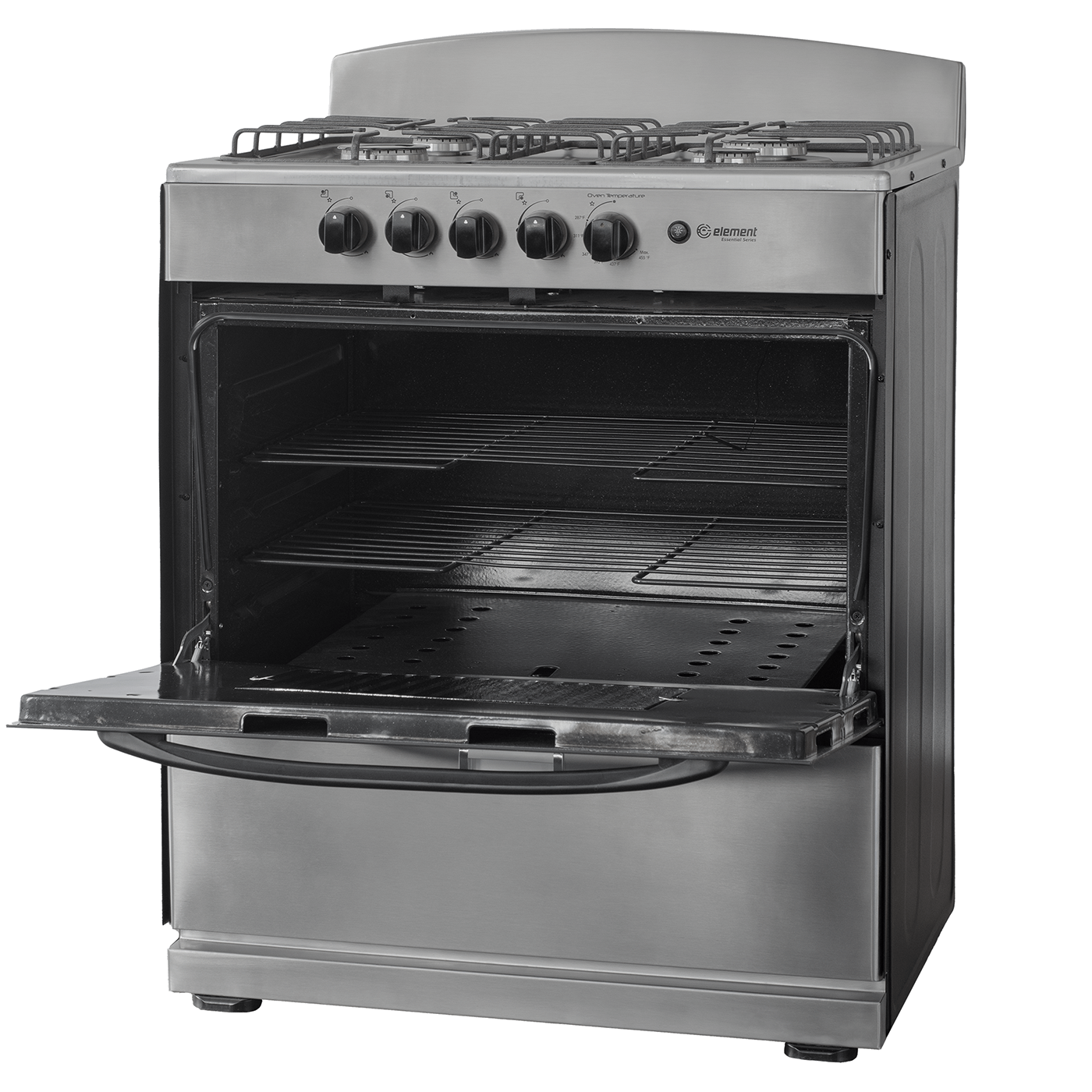 Element Appliance EEGR3A4MCCS Element Electronics 4.0 Cu. Ft. 30", 4-Burner Gas Range (Eegr3A4Mccs)