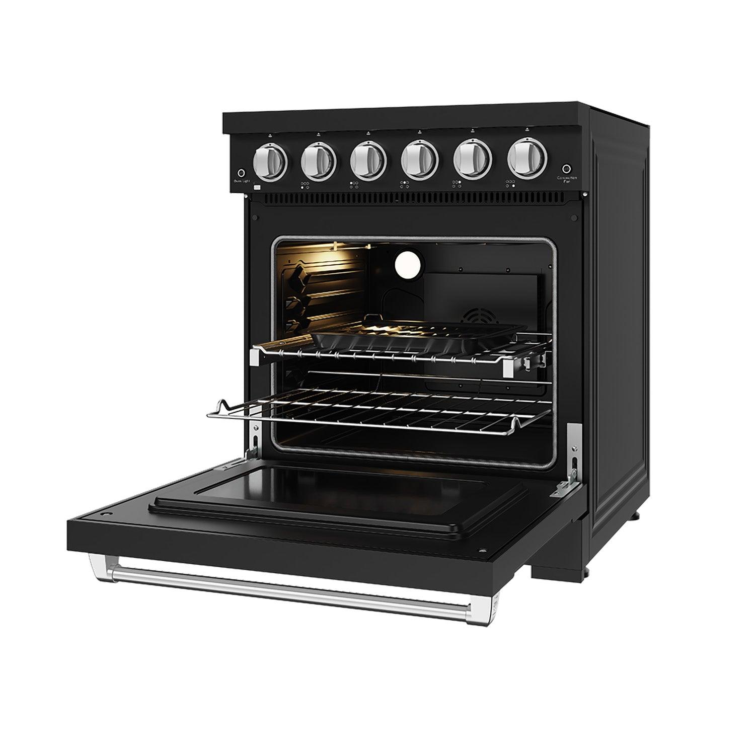 Thor Kitchen RSE30PBSS 30 Inch Professional Electric Range With Precision Knob Control In Black And Stainless Steel Gordon Ramsay Series