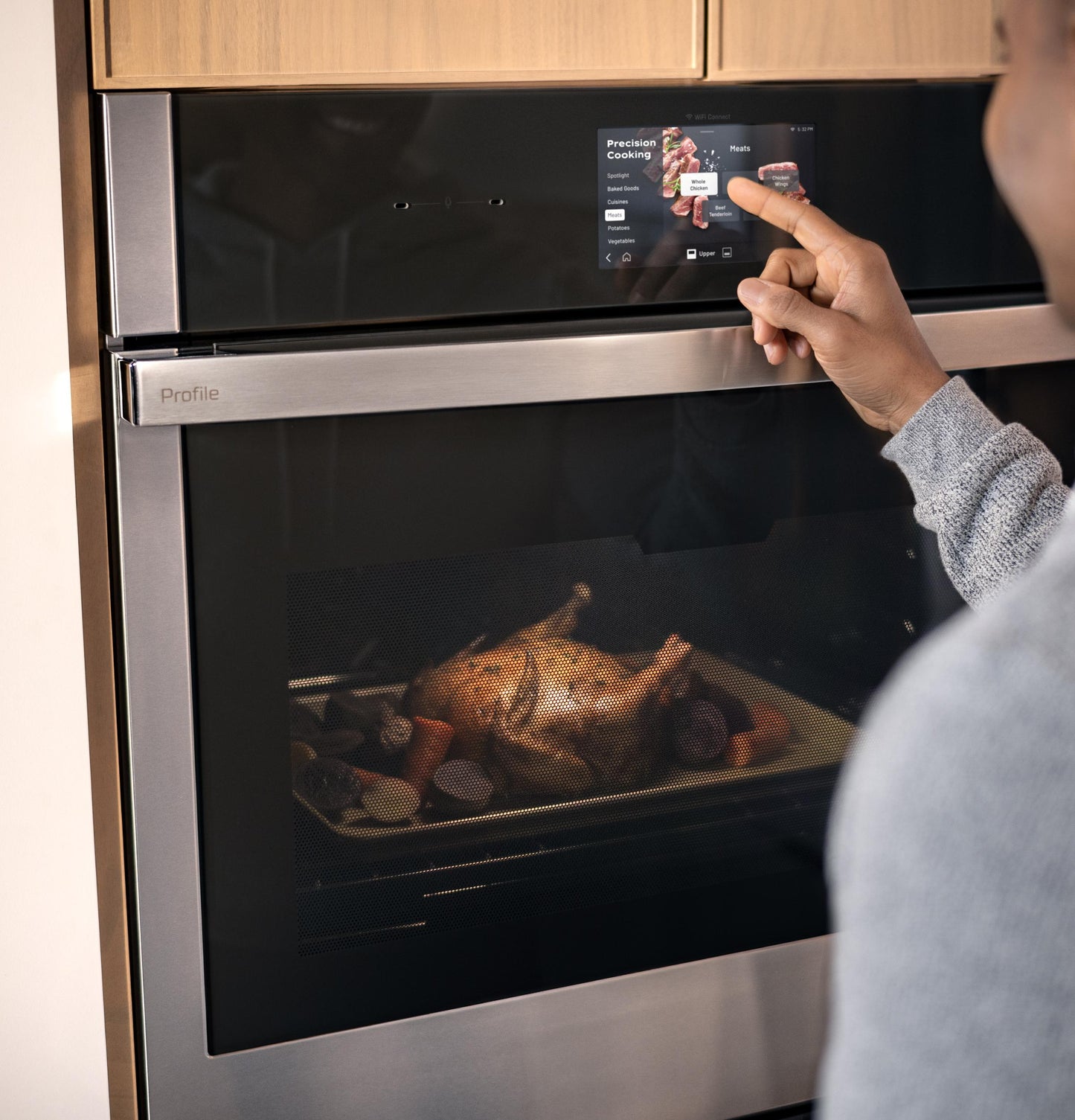 Ge Appliances PTS7000SZSS Ge Profile™ 30" Smart Built-In Convection Single Wall Oven With No Preheat Air Fry And Precision Cooking