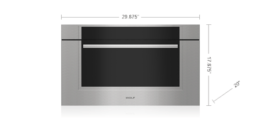 Wolf MDD3050TMST 30" M Series Transitional Drop-Down Door Microwave Oven