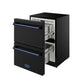 Thor Kitchen RF24UBBLU 24 Inch Undercounter Built-In Or Freestanding Drawer Refrigerator - Black/Blue Gordon Ramsay Series