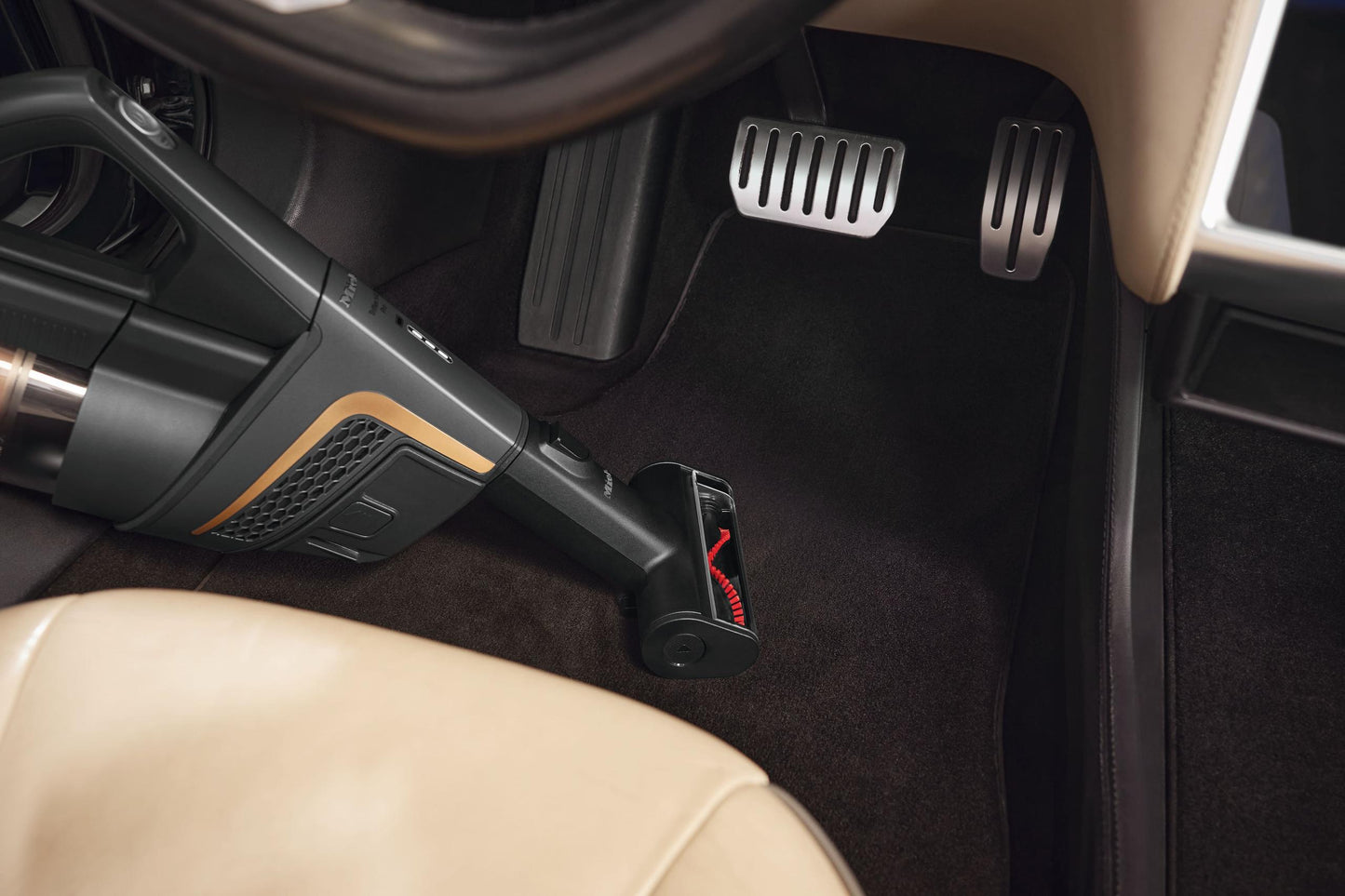 Miele HXEC10 Compact Handheld Brush - Ideal For Cleaning Carpets, Upholstery, And Car Seats.