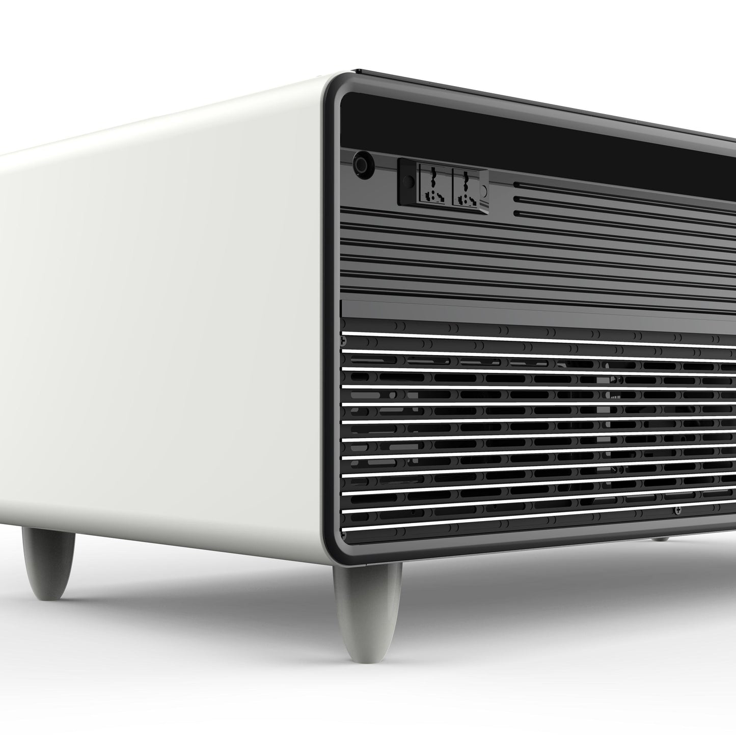 Forno FCTFR700651WHT Forno Evoluto Tavolo 51-Inch White Smart Coffee Table - Dual Refrigerator Drawers, Bluetooth 5.0 Audio, Wireless Charging & Rgb Ambient Light