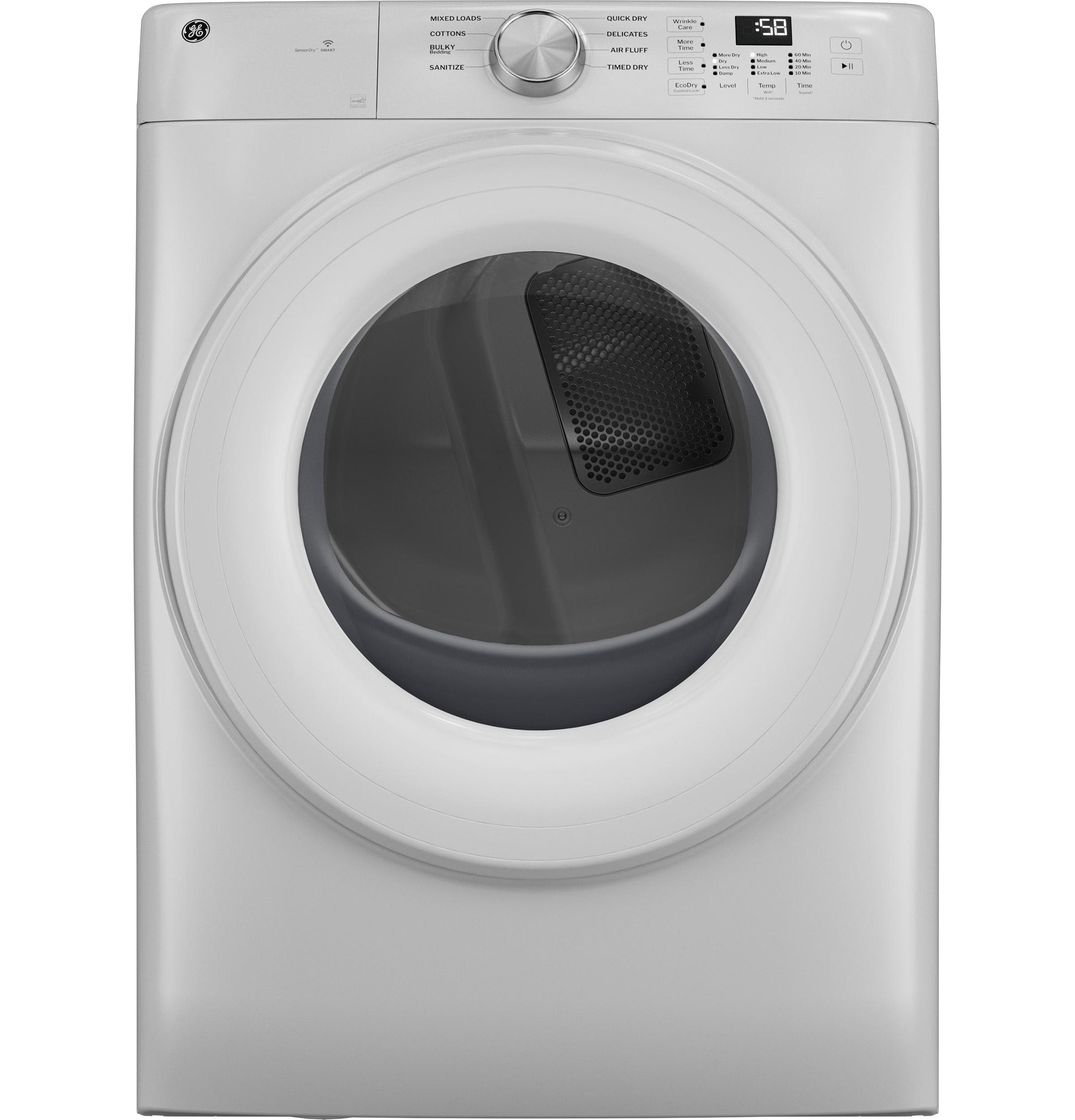 Ge Appliances GFD35ESSYWW Ge® Energy Star® 7.8 Cu. Ft. Capacity Smart Front Load Electric Dryer