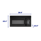 Element Appliance EM1601RQCB Element 1.6 Cu. Ft. Over-The-Range Microwave - Black (Em1601Rqcb)