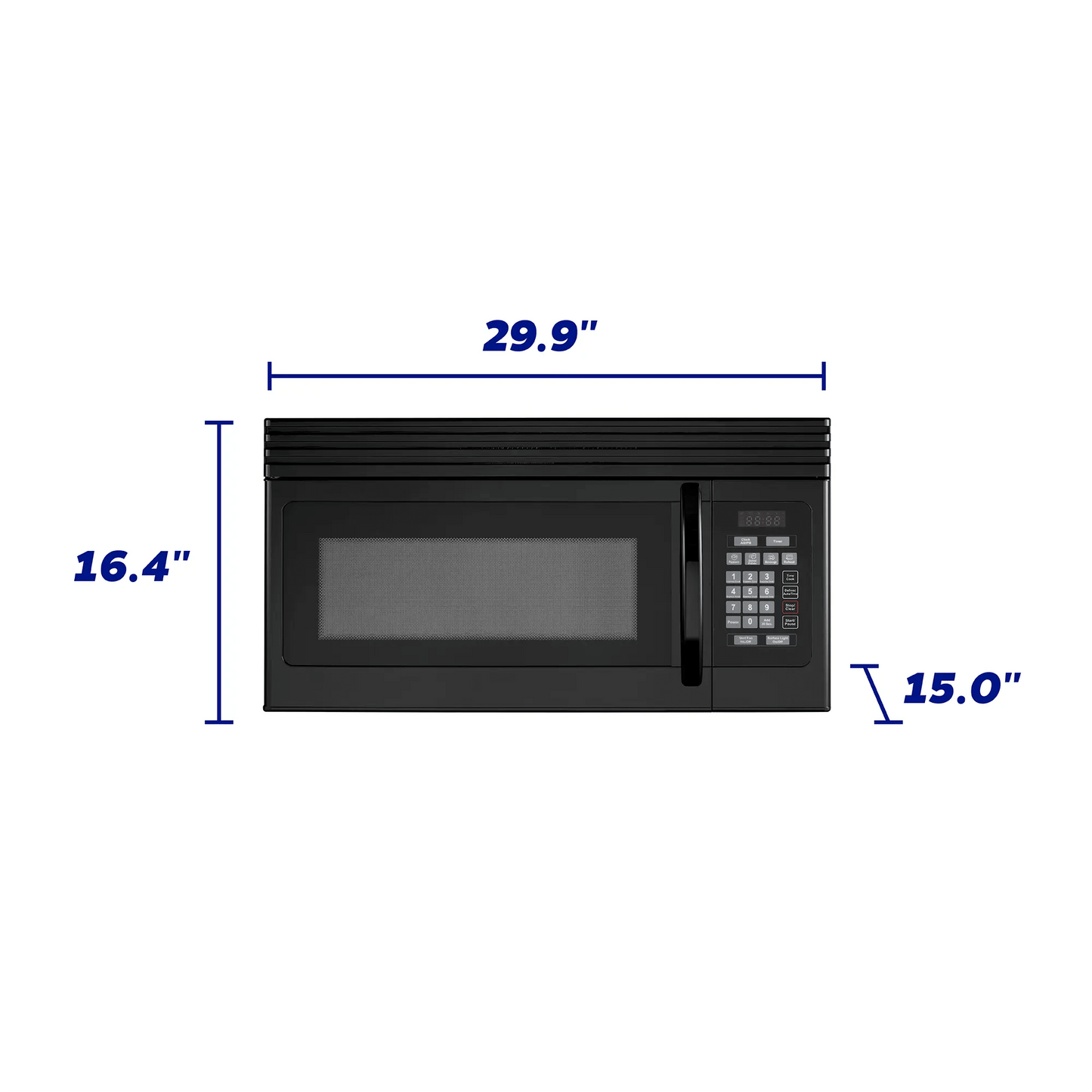 Element Appliance EM1601RQCB Element 1.6 Cu. Ft. Over-The-Range Microwave - Black (Em1601Rqcb)