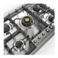 Ilve UHCPT75NSSC Ilve Uhcpt75Nssc Nostalgie Ii 30 Inch Built-In Gas Cooktop With 5 Burners, In Stainless Steel (Natural Gas, Chrome)