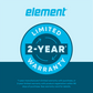 Element Appliance EWD24BES Cellara By Element 24 In., 46 Bottle Dual-Zone Wine Cooler - Stainless Steel