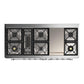 Ilve UM60FNR3SSCLP Ilve Um60Fnr3Ssclp Majestic Iii 60 Inch Dual Fuel Range With 9 Burners And Griddle, Dual Function Burner Up To 25,000 Btu (Liquid Propane, Triple Glass Door, Stainless Steel, Chrome)