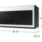 Samsung ME21DB630012 Bespoke 2.1 Cu. Ft. Over-The-Range Microwave With Wi-Fi In White Glass