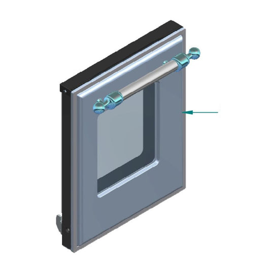 Ilve EG9620006005616 Ilve Parts Eg9620006005616 Complete Triple Glass Door Kit For Uov 30 E3 (Emerald Green, Brass Trim)