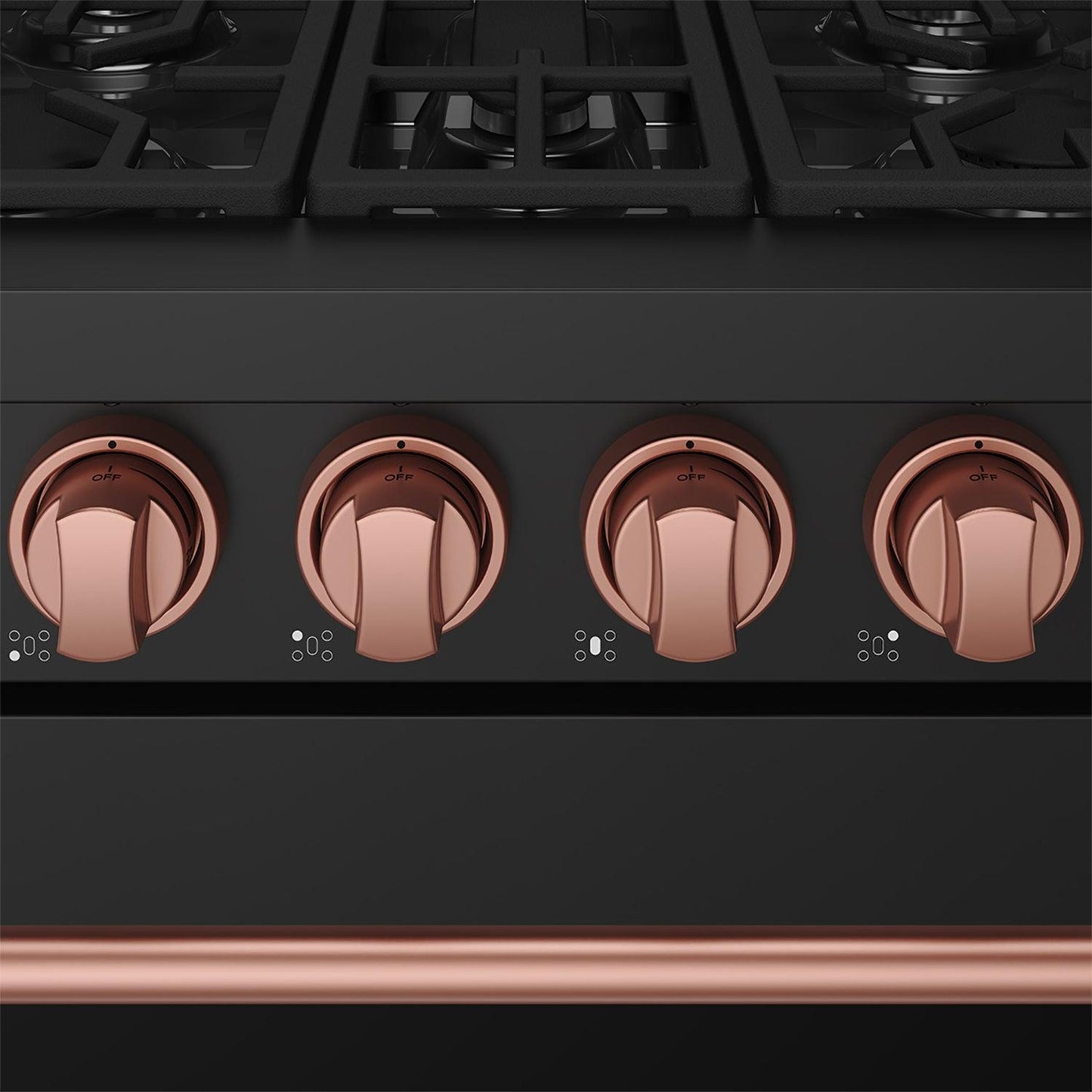 Thor Kitchen RSG30PBLPRSG 30 Inch Professional Liquid Propane With Precision Knob Control In Black/Rose Gold