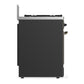 Ilve UM30NR3MGBLP Ilve Um30Nr3Mgblp Majestic Iii 30 Inch Dual Fuel Range With 5 Black Brass Burners, Dual Function Burner Up To 25,000 Btu (Liquid Propane, Triple Glass Door, Graphite Matte, Burnished)