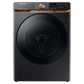 Samsung F1679514478305 Extra Large Capacity Smart Front Load Washer And Gas Dryer Set With Super Speed Wash, Steam Sanitize+, And Sensor Dry In Brushed Black