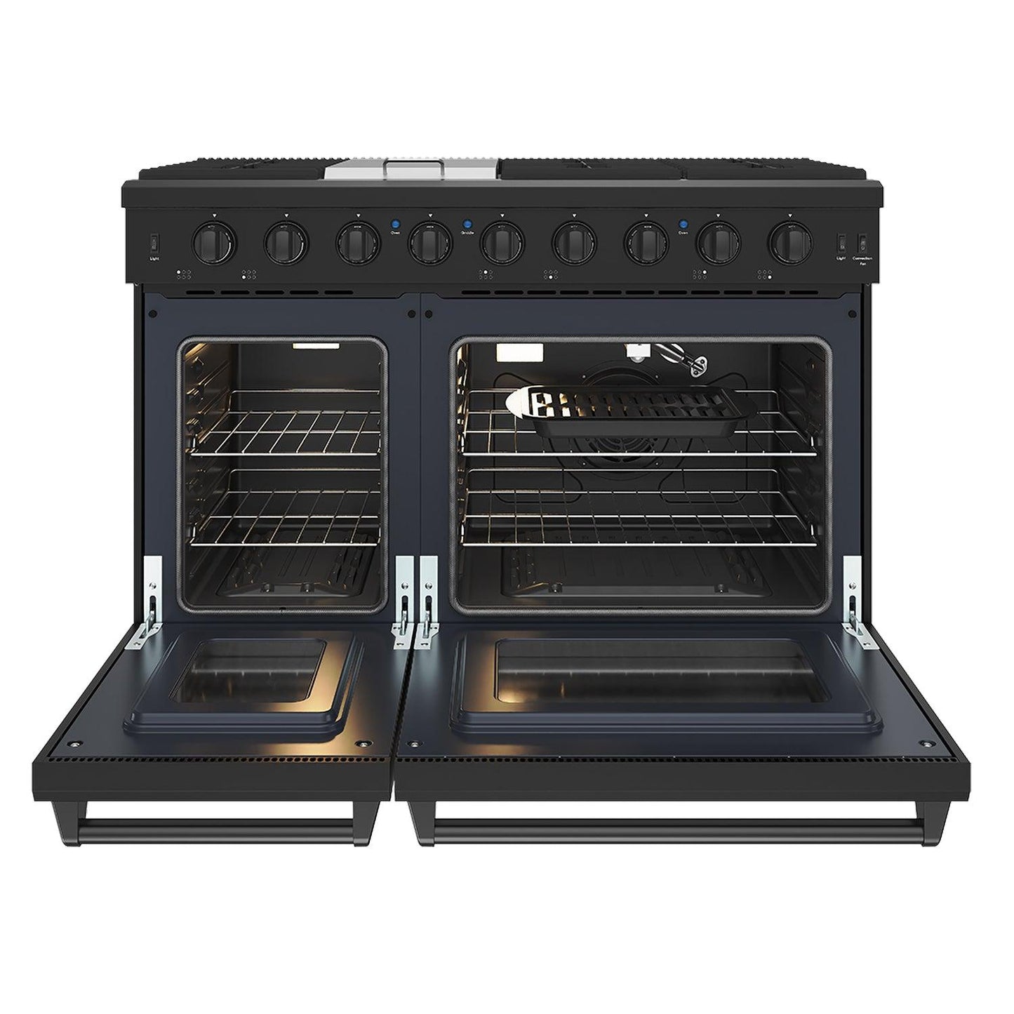 Thor Kitchen LRG4807UB 48 Inch Professional Gas Range In Black