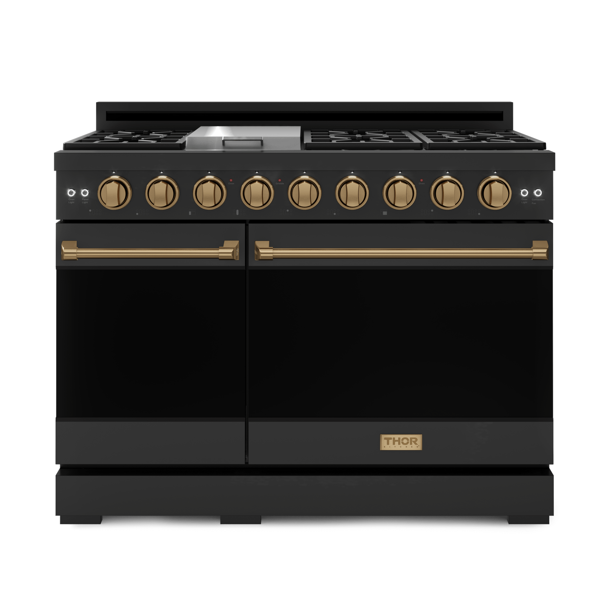 Thor Kitchen RSG48EBBRZ 48 Inch Professional Gas Range With Pro-Style Knobs In Black/Bronze Gordon Ramsay Series - Rsg48Eb-Brz
