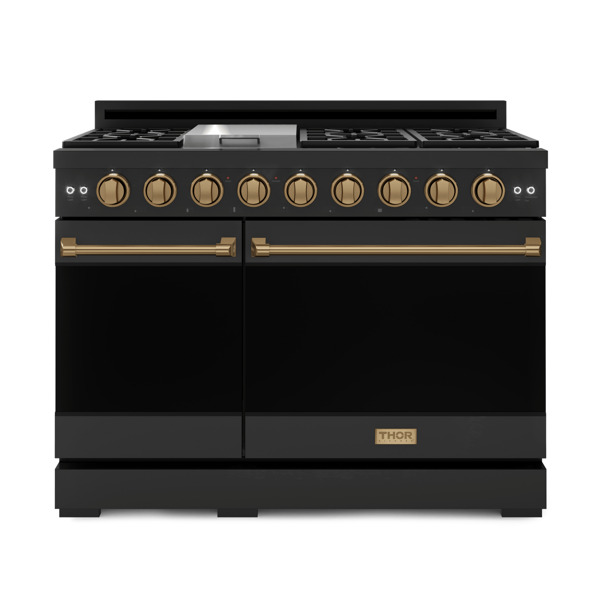 Thor Kitchen RSG48EBBRZ 48 Inch Professional Gas Range With Pro-Style Knobs In Black/Bronze Gordon Ramsay Series - Rsg48Eb-Brz