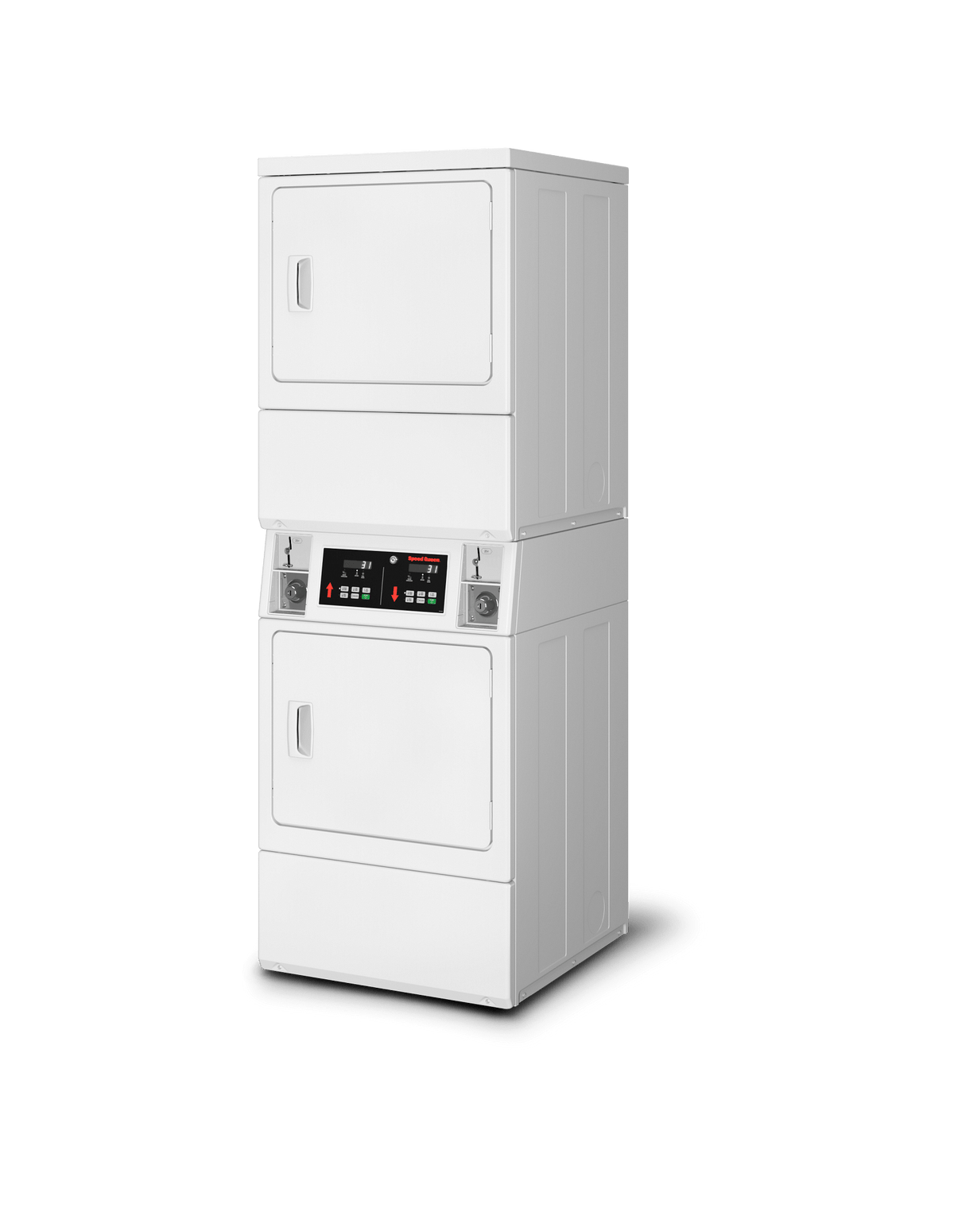 Speed Queen SSGNCAGS116TW01 Commercial Coin Drop Gas Stack Dryer Dryer