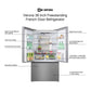 Verona VEFFD3620RISL Verona Veffd3620Risl 36 Inch Freestanding French Door Refrigerator With 20.3 Cu. Ft. Capacity, Automatic Ice Maker, Recessed Handle