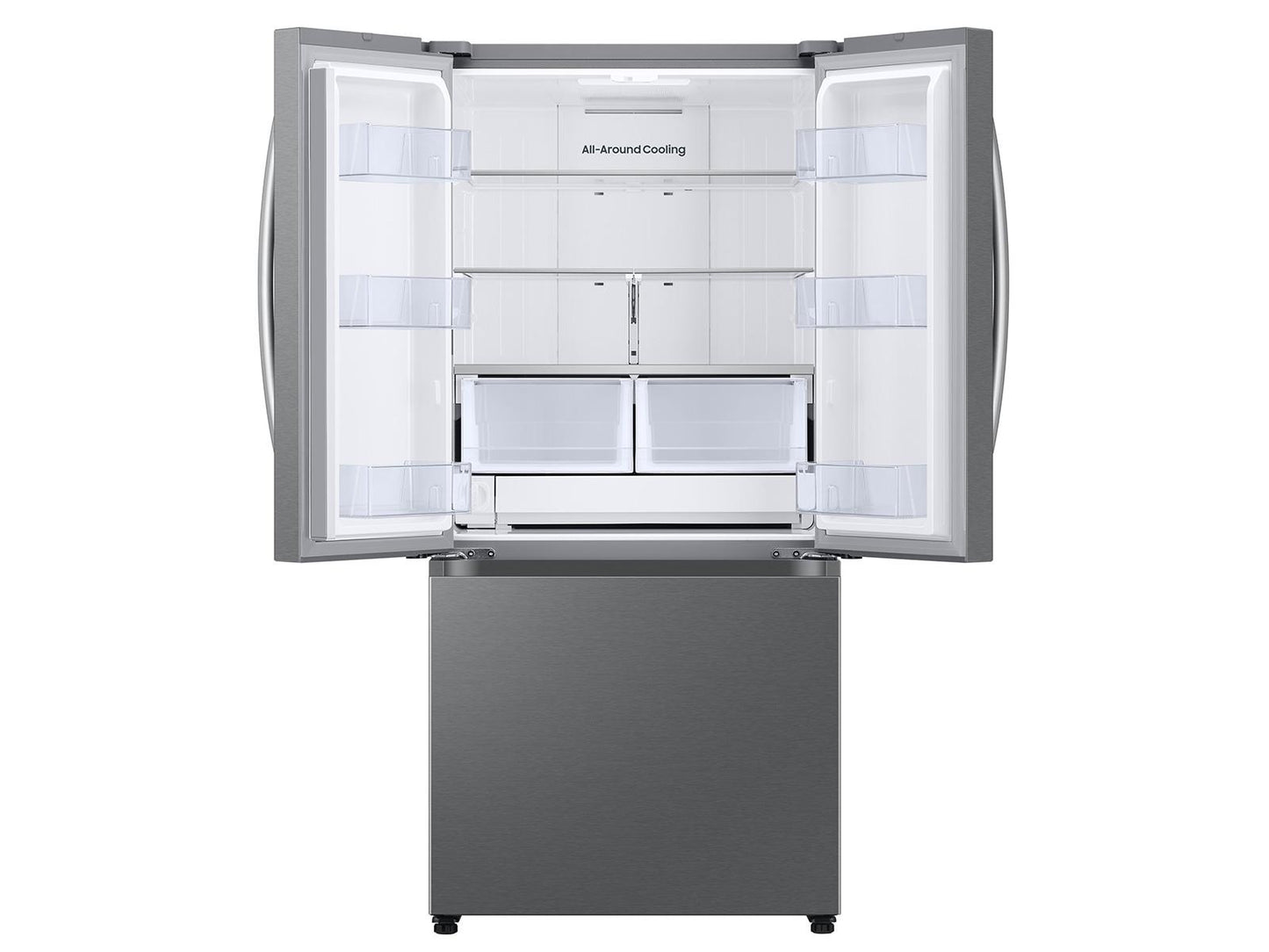 Samsung RF25C5A01SR Bespoke Ai 3-Door French Door Auto Ice Maker All-Around Cooling 25 Cu.Ft.