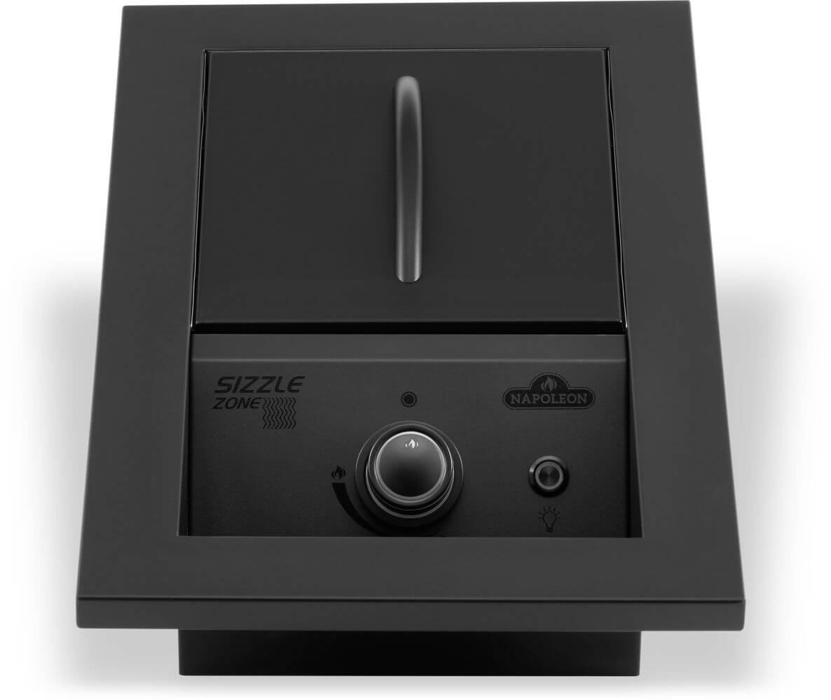 Napoleon Bbq BIB10IRPMK Built-In 700 Series Single Infrared Burner With Matte Black Cover , Propane, Matte/Matt Black