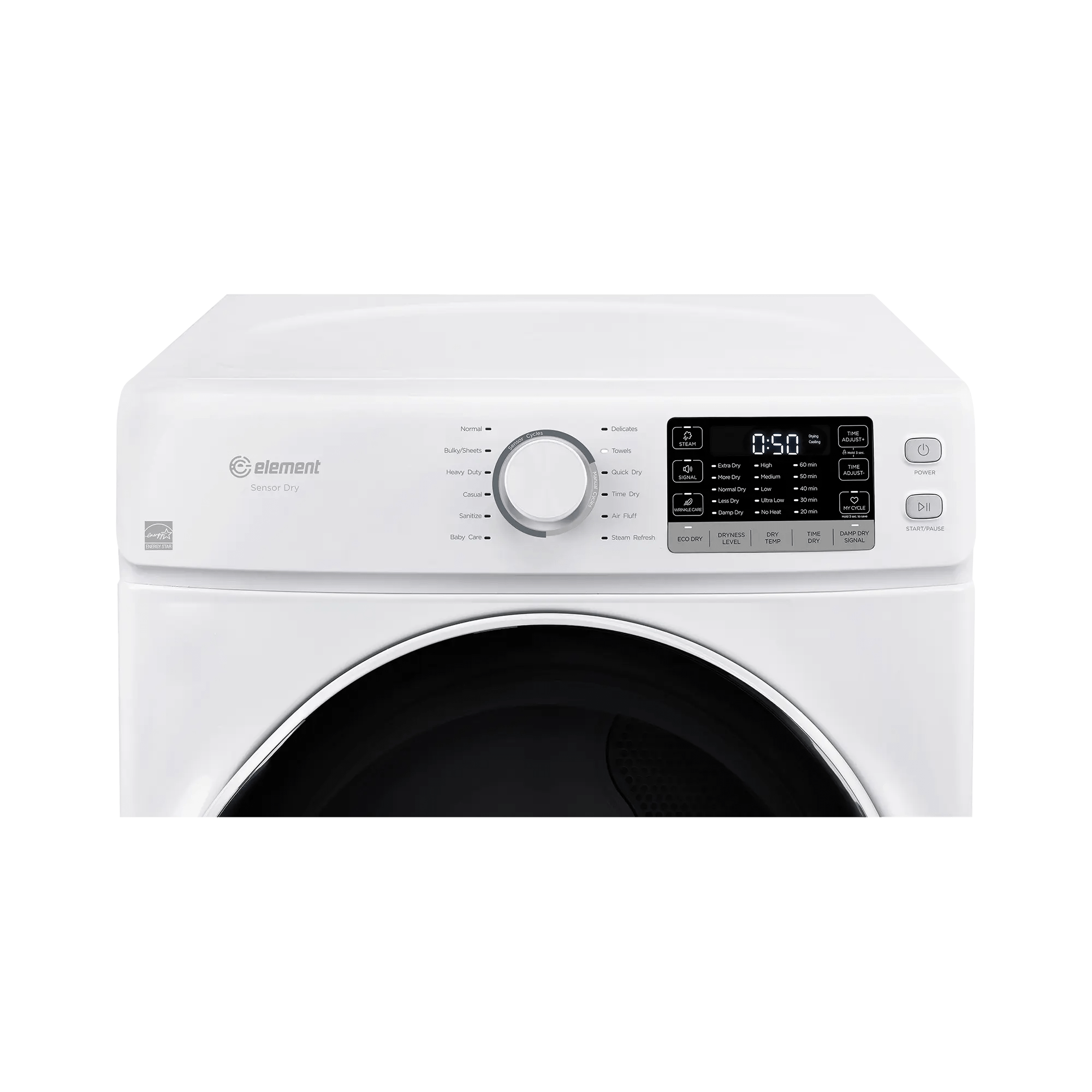 Element Appliance EFD8027GBW 8.0 Cu. Ft. Front Load Gas Dryer - Thumbnail 5