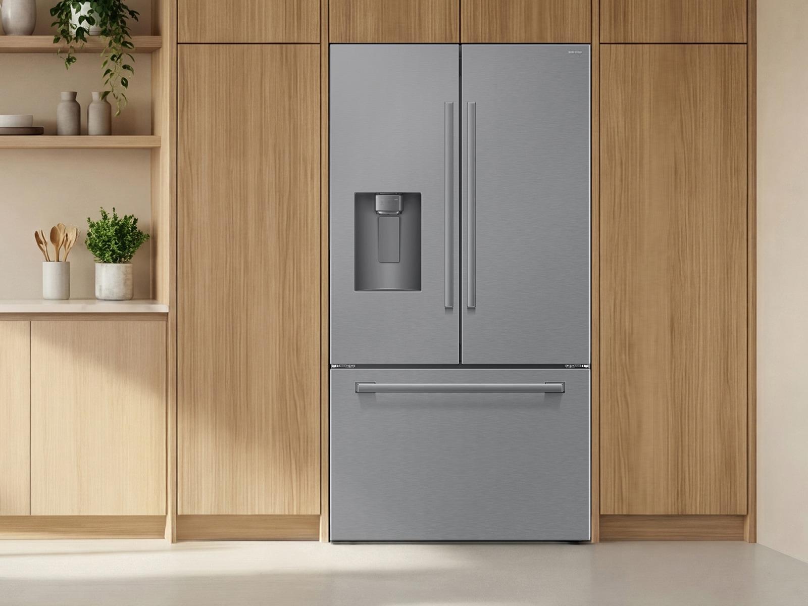 Samsung RF70H25HER Bespoke Ai 3-Door French Door Zero Clearance Fit Dual Auto Ice Maker 24 Cu. Ft.