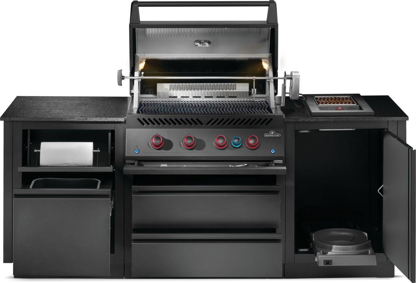 Napoleon Bbq ODK300BIG32RBPMK1 Oasis 300 Outdoor Kitchen, Built-In 700 Series 32 With Soft Close , Propane, Matte/Matt Black