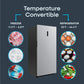 Element Appliance EXUF17CEES Element 17.0 Cu. Ft. Upright Convertible Freezer / Refrigerator - Stainless Steel, Energy Star (Exuf17Cees)