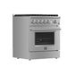 Forno FFSGS627430 Forno Giovanni 30-Inch Gas Range Stainless Steel, 5 Burners 67,000 Btu, 4.32 Cu.Ft. Convection Oven