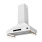 Forno FRHWM550336WHT Forno Venezia 36 Inch Wall-Mounted Range Hood In White With Touch Controls And Baffle Filters
