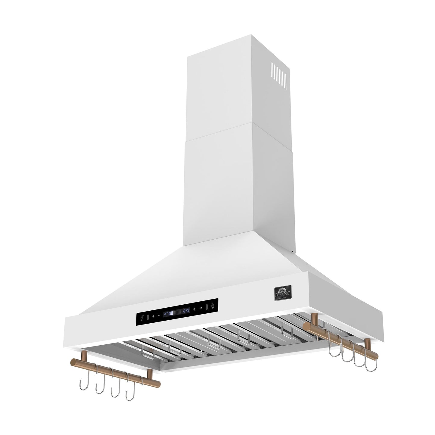 Forno FRHWM550336WHT Forno Venezia 36 Inch Wall-Mounted Range Hood In White With Touch Controls And Baffle Filters