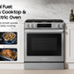 Samsung NSG90H63SRAA Bespoke Smart Slide-In Dual Fuel Range Pro Style Elite Design Illuminated Knobs Air Fry Max